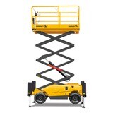 Scissor Lift - 32FT (12m) Compact 12DX Diesel (Haulotte - HAUL12DX) #07