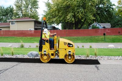 CAT 1.8T Tandem Vibratory Roller CB1.8LRC Including Trailer