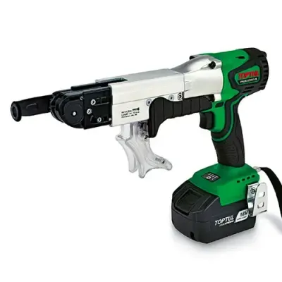 Toptul - Brushless Cordless Autofeed/Collated Screwdriver Incl 2 x batteries + Charger