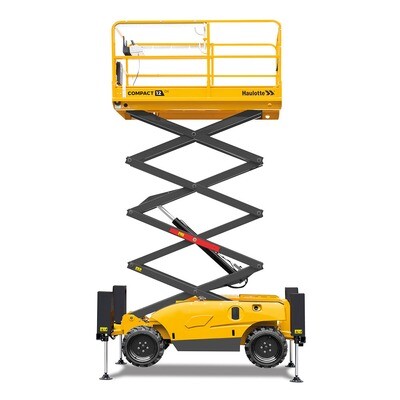 Scissor Lift - 32FT (12m) Compact 12DX Diesel (Haulotte - HAUL12DX)