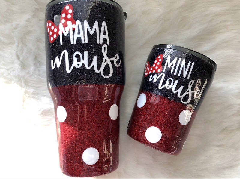 Mama Mouse/Mini Mouse Tumbler Set