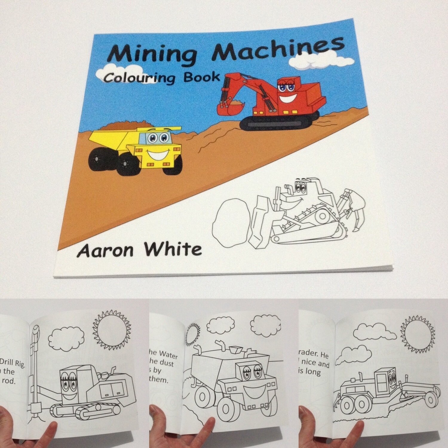 Mining Machines Colouring Book