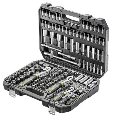 Steckschlüsselsatz Fortec 171 teilig -1/4&quot;, 3/8&quot; und 1/2&quot; Antrieb