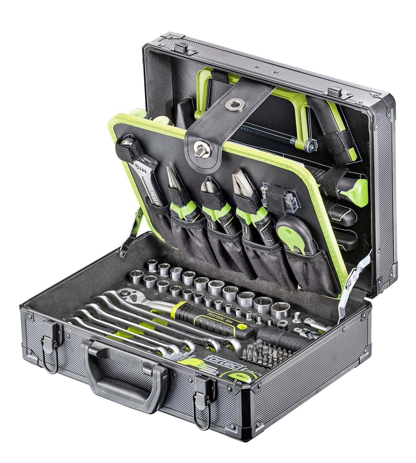 Alu-Werkzeugkoffer Fortec 127-teilig