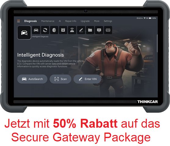 THINKTOOL Euro 394 -KI Diagnose inkl SGW Paket