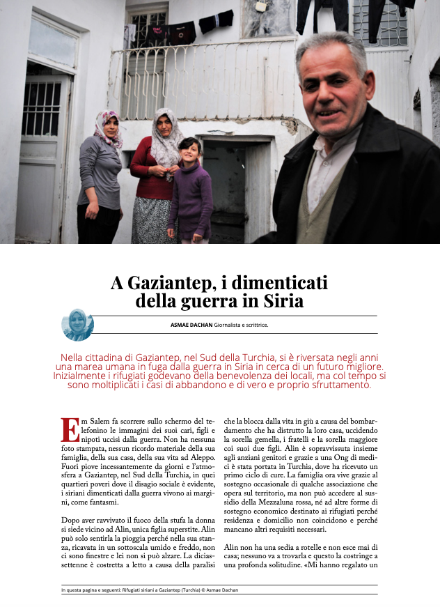 A Gaziantep, i dimenticati della guerra in Siria (PDF)