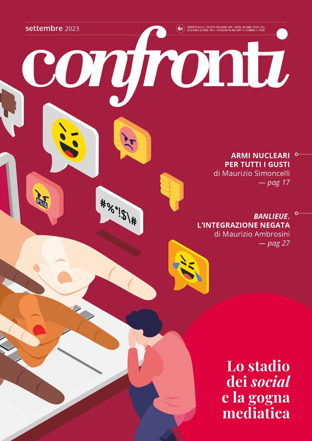 Confronti settembre 2023 - Lo stadio dei social e la gogna mediatica (PDF)