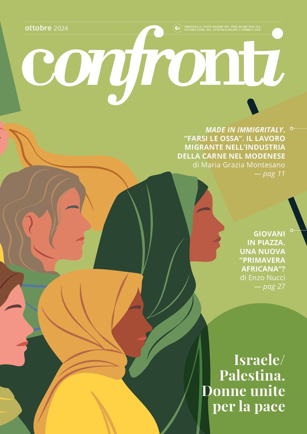 Confronti ottobre 2024 - Israele/ Palestina. Donne unite per la pace (PDF)