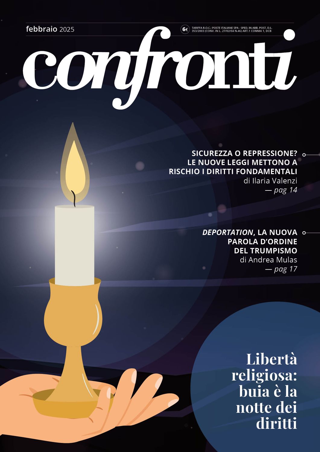 Confronti febbraio 2025 - Libertà religiosa: buia è la notte dei diritti  (PDF)