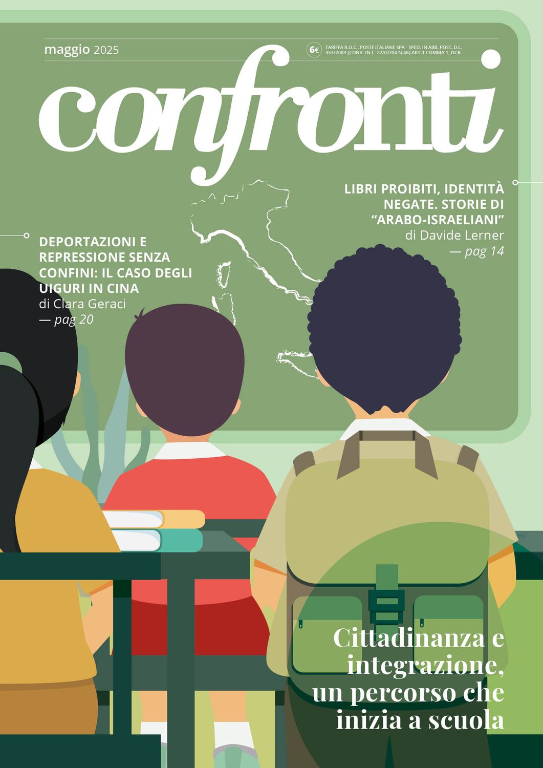 Confronti maggio 2025 - Cittadinanza e integrazione, un percorso che inizia a scuola (Cartaceo)