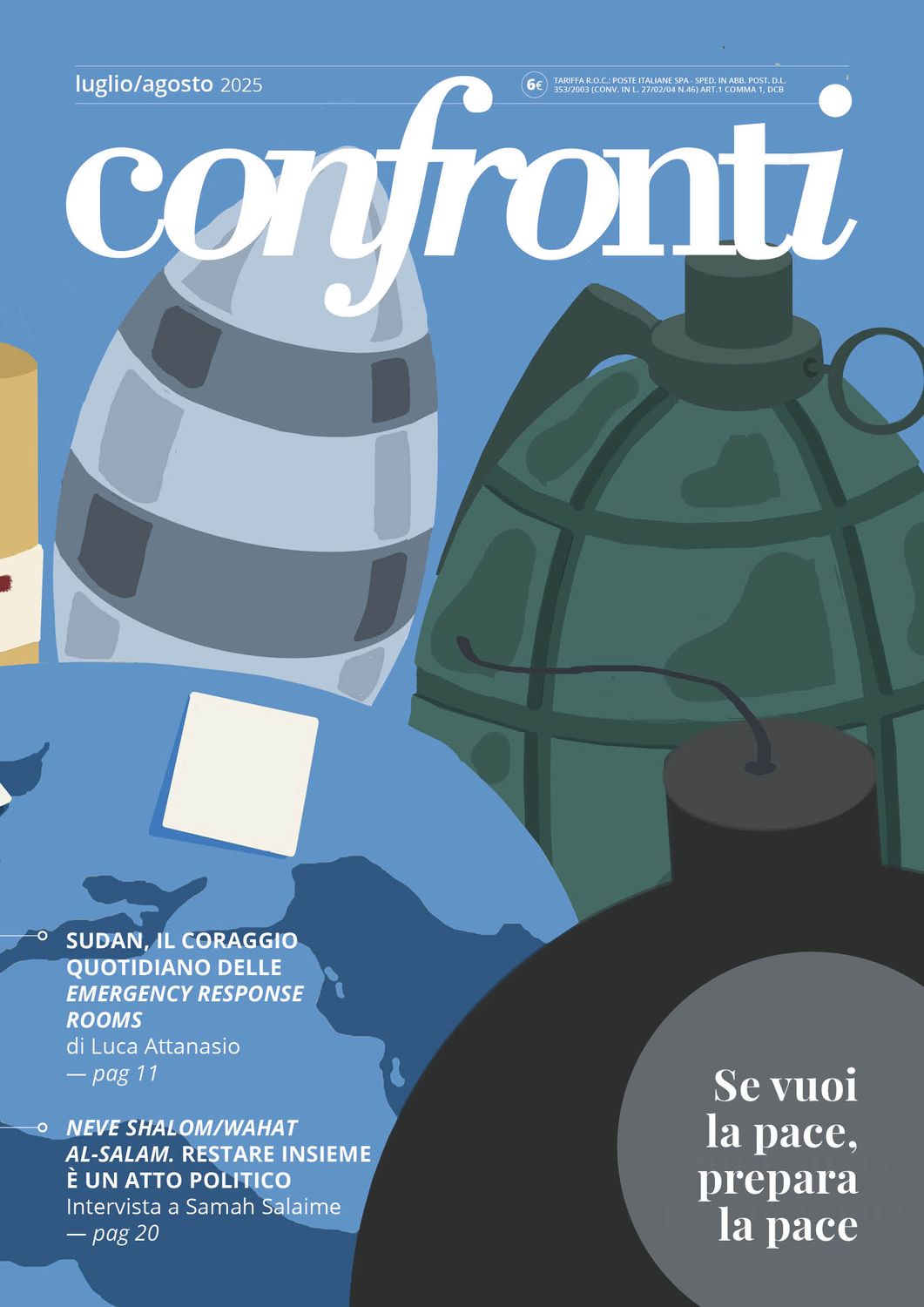 Confronti luglio/agosto 2025 - Se vuoi la pace, prepara la pace (Cartaceo)