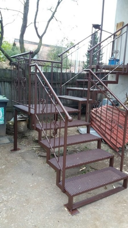 Escalier avec palier