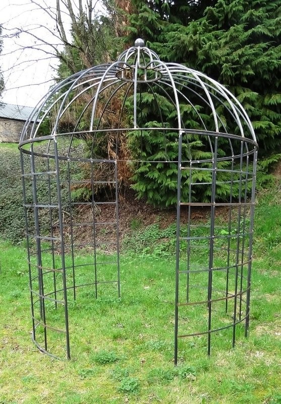 Tonnelle en fer, opale , 250 cm, très décorative