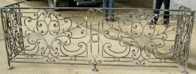 balcon réplique grille XVIIIen,fer forgé