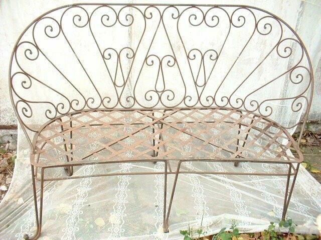 Banc de jardin romantique deux places,120 cm