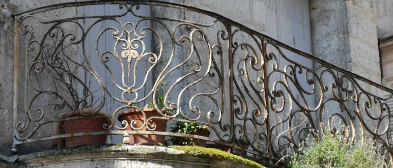 balcon ancien pour reproduction