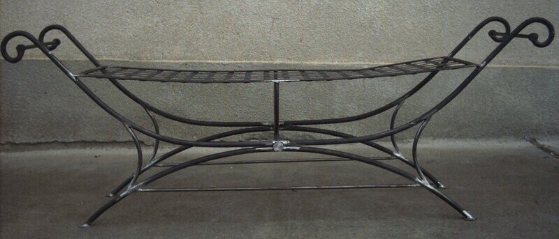 banc en fer forgé de qualité 160 cm