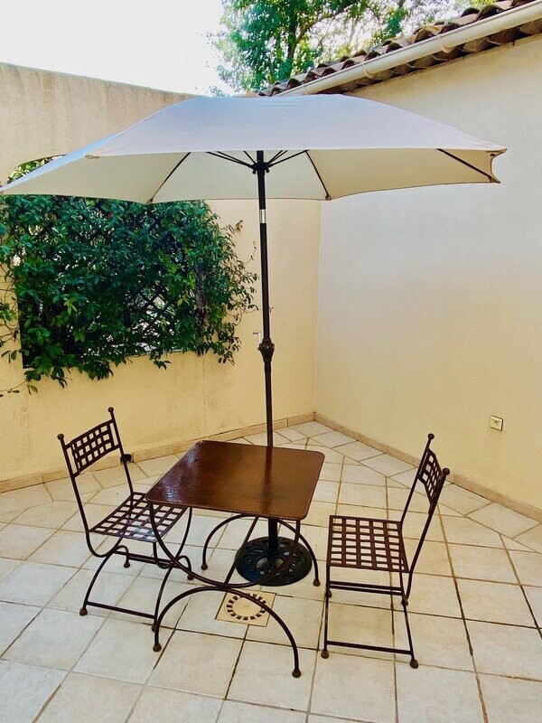 chaise séjour en fer forgé