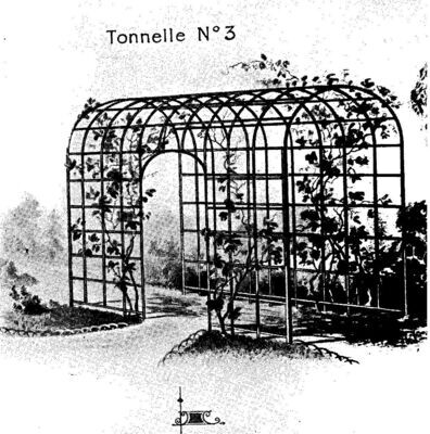 Tonnelle ,tunnel en 5 mètres de long par 180 cm de large,modèle finXIX em