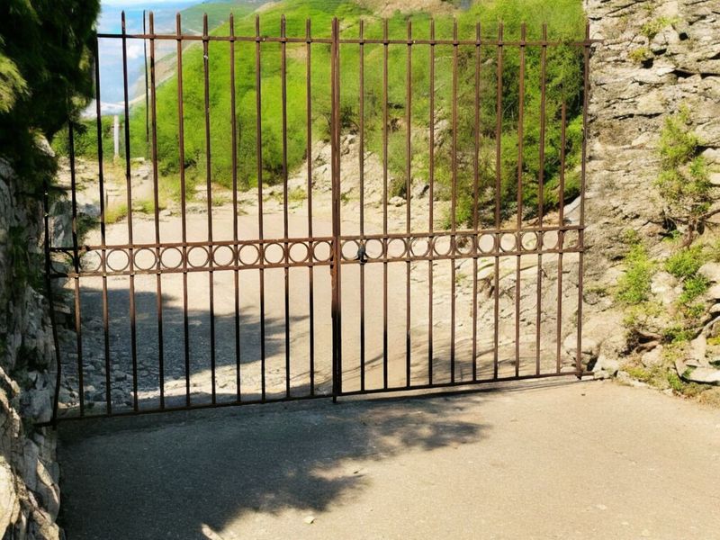 portail a deux vantaux droits de 4 m de large