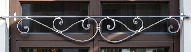 appui volute simple a l'Anglaise soudée sur main courante appui volute simple a l'Anglaise soudée sur main courante