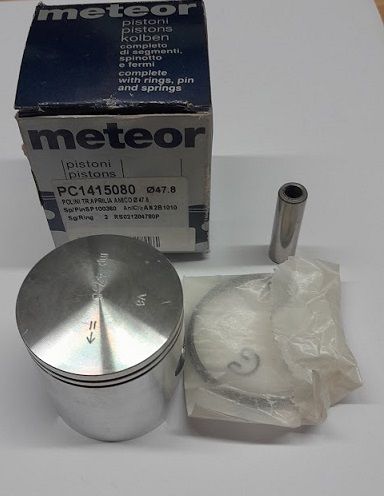 Meteor Polini piston , zuigerkit 47.8 MBK Booster Meteor Polini piston , zuigerkit 47.8 MBK Booster