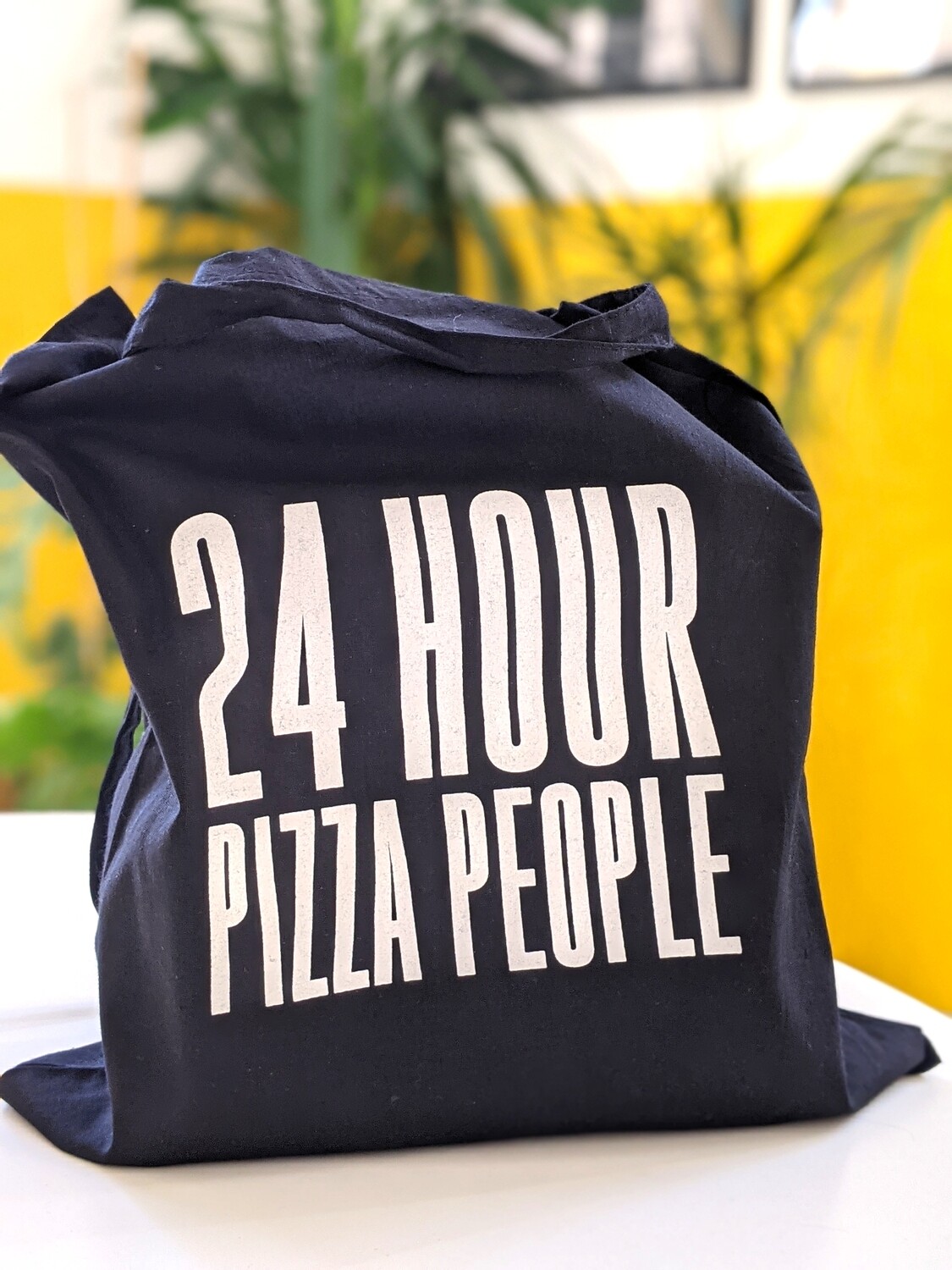 24 HOUR PIZZA PEOPLE / SHOPPER /Black