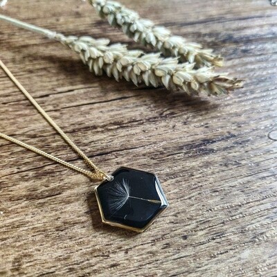 DANDELION: ketting goud hex groot