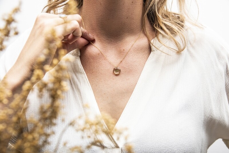 LEAVES: ketting zilver hex