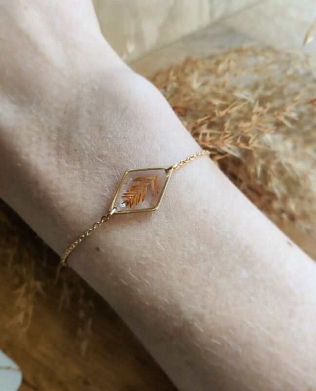 FORREST: armband ruit goud