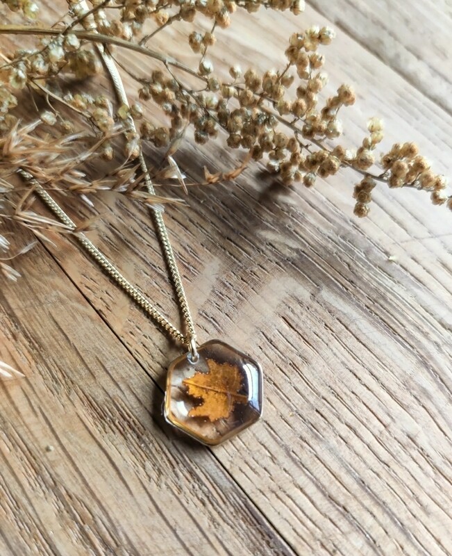 FORREST: ketting little leaf goud