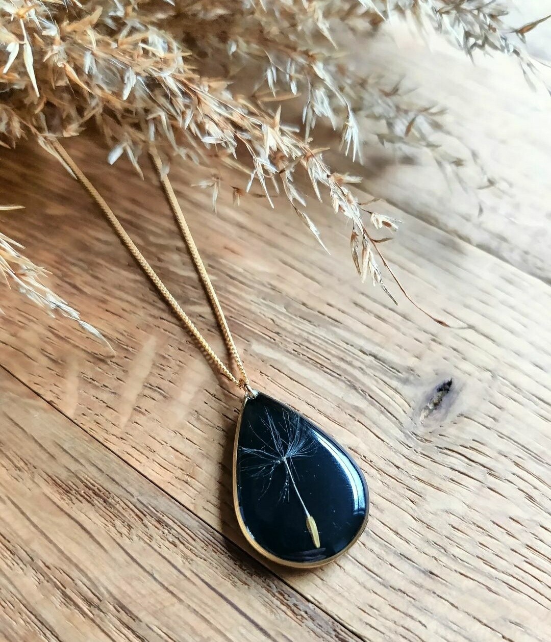 DANDELION: ketting drop goud