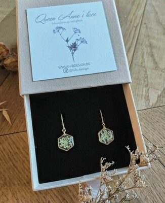 Queen Anne's Lace: oorslingers goud