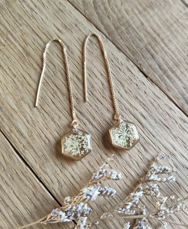 Queen Anne's Lace: oorslingers goud