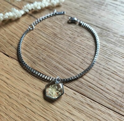 Queen Anne's Lace: bedelarmband zilver