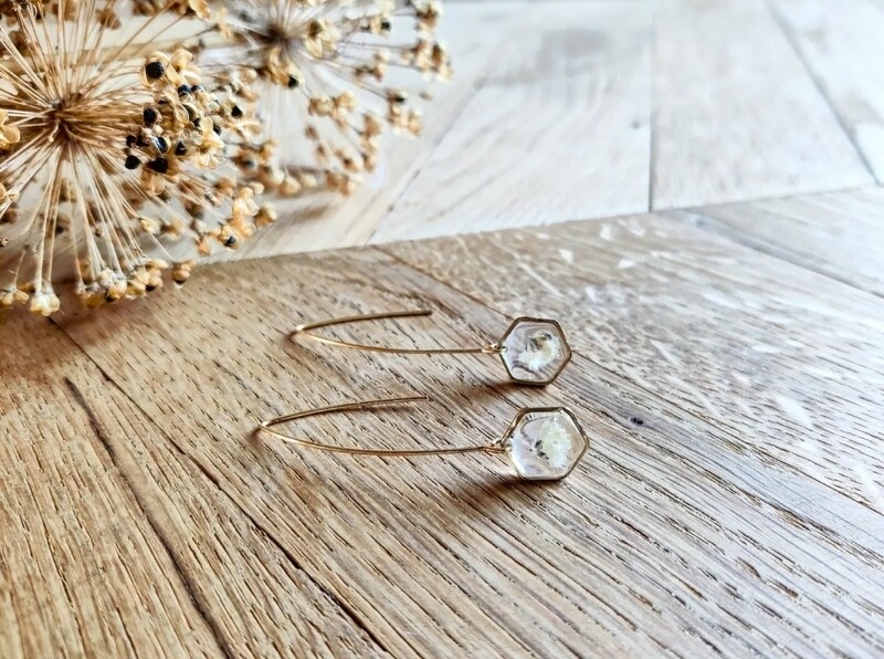 Gypsophila: oorbellen lang
