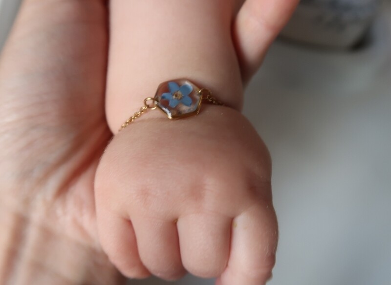 vergeet me nietje: armband girls