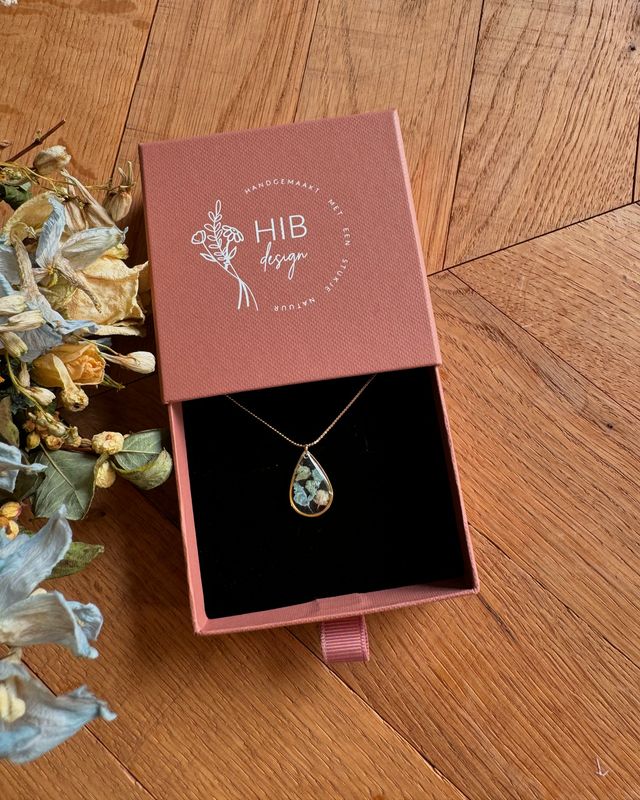 Ketting op maat: drop goud
