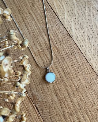 Moedermelk ketting: zilver 10 mm