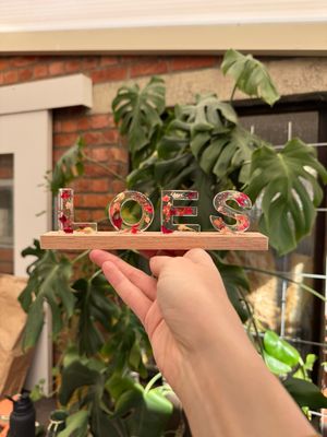 Naamstaander: Roze touch
