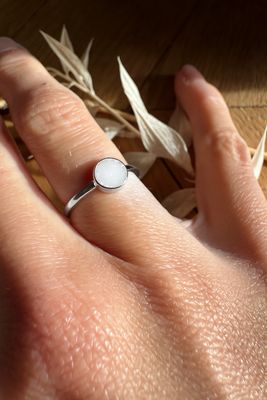 Moedermelk ring: zilver