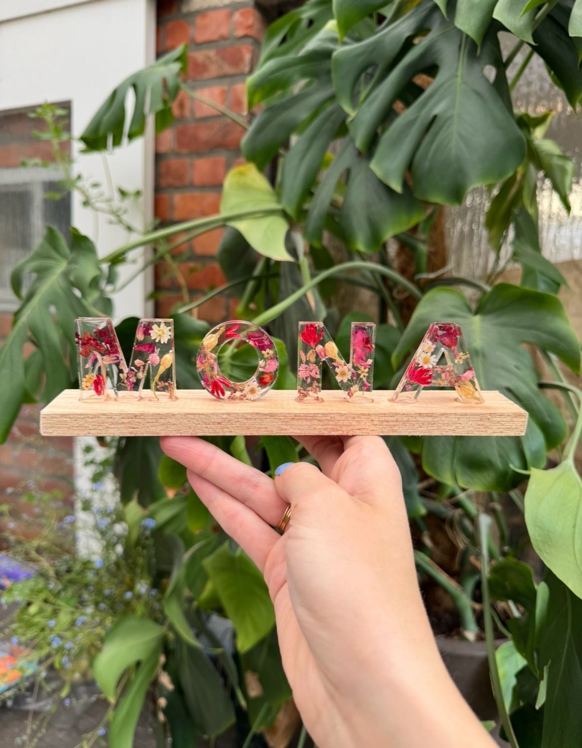 Naamstaander: Roze touch