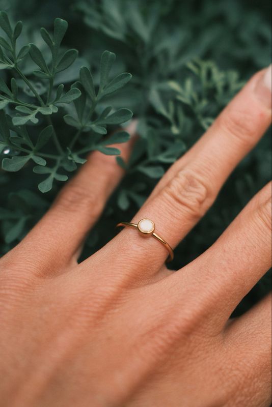 Moedermelk ring: goud