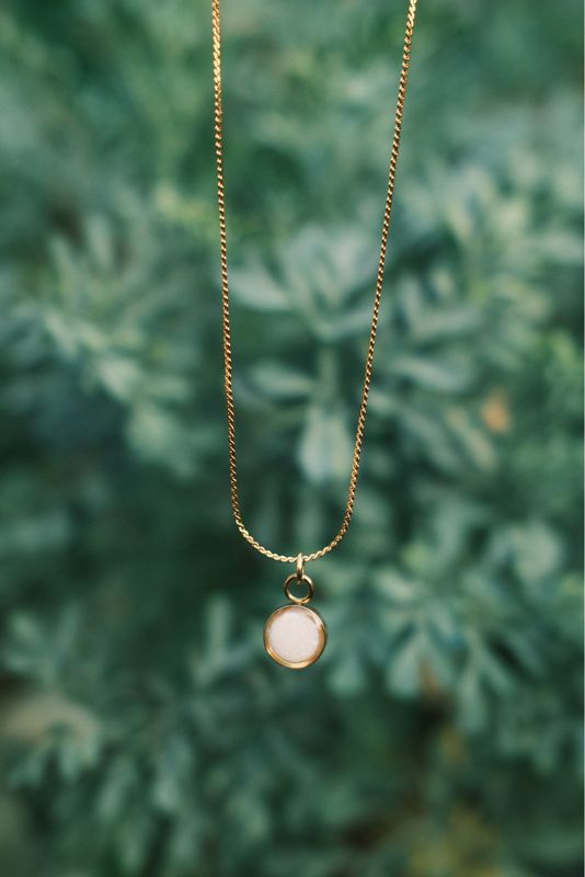 Moedermelk ketting rond: goud 6mm