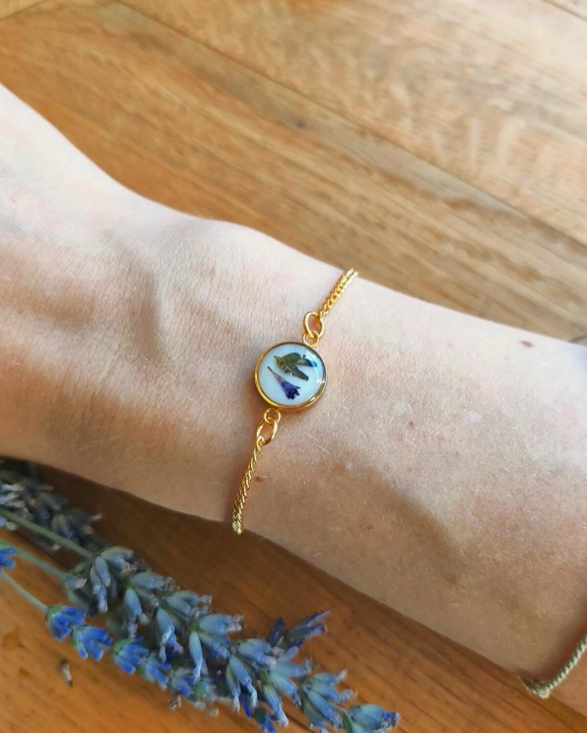 Moedermelk armband: Lavendel