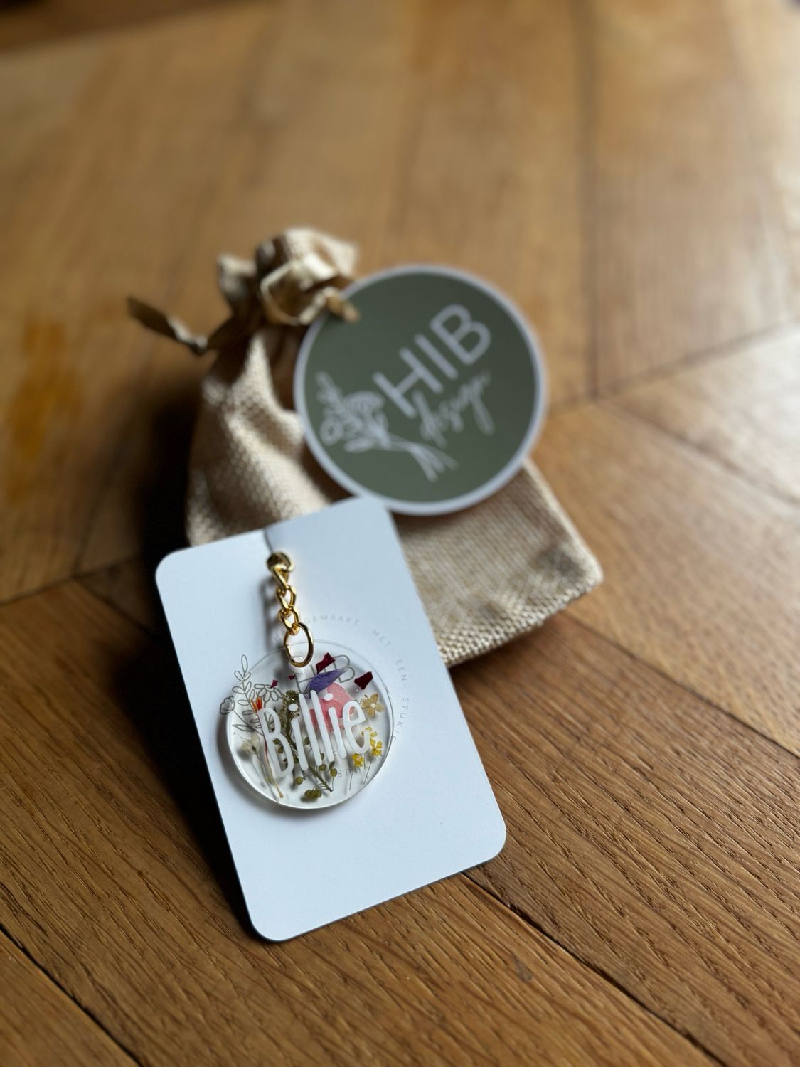 Sleutelhanger doorzichtig: naam naar keuze