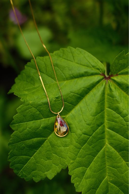 Ketting op maat: drop goud