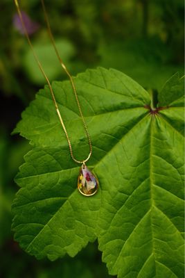 Ketting op maat: drop goud
