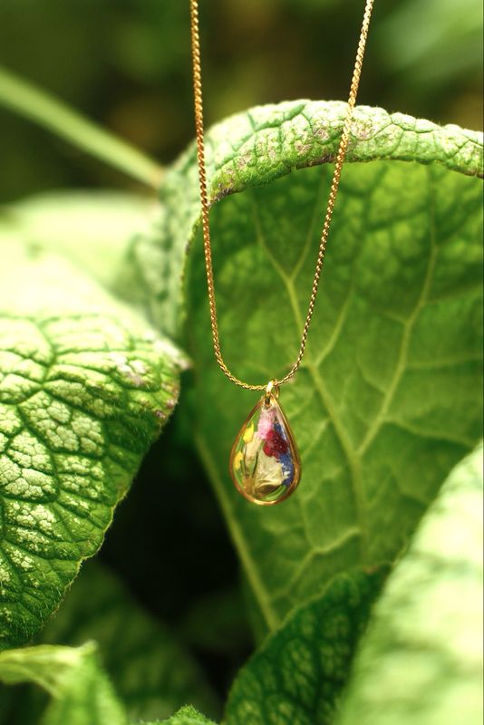 Ketting op maat: drop goud