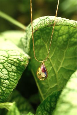Ketting op maat: drop goud